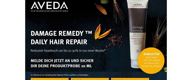 AVEDA Gewinnspiel Damage Remedy Daily Hair Repair Produkte