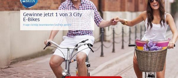 E-Bike Gewinnspiel Brita verlost 3 City E-Bikes