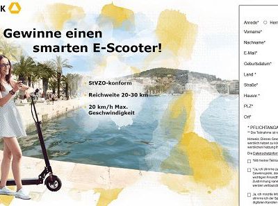 E-Scooter Gewinnspiel Commerzbank
