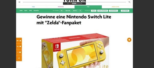 Nintendo Switch Lite Gewinnspiel Turn On Magazin