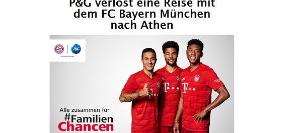 P&G und Bild.de Gewinnspiel Reise FC Bayern München nach Athen
