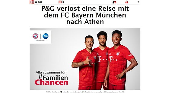 P&G und Bild.de Gewinnspiel Reise FC Bayern München nach Athen