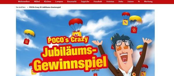 Poco Einrichtungsmärkte Jubiläums-Gewinnspiel 2019