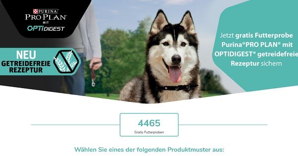 Purina Hundefutter Gewinnspiel gratis Hundefutter Probierpakete