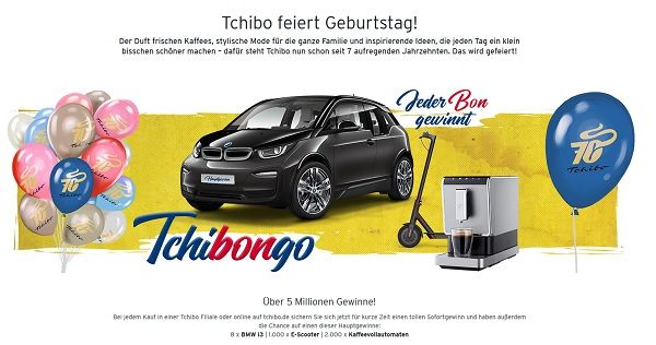 Tchibo Auto-Gewinnspiel Tchibongo 8 BMW i3