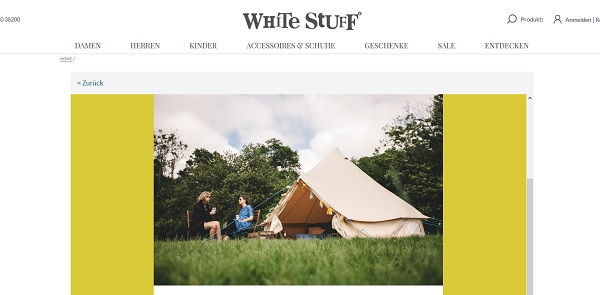 White Stuff Gewinnspiel Luxus Campingzelt