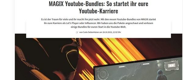 Gamez Gewinnspiel Magix Youtube-Bundle Starterset