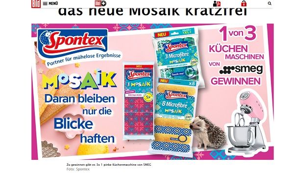 SMEG Küchenmaschinen Gewinnspiel Spontex und Bild