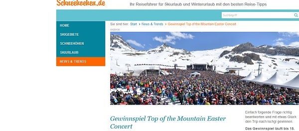 Schneehöhen Gewinnspiel Ischgl Wintersport Kurzreise