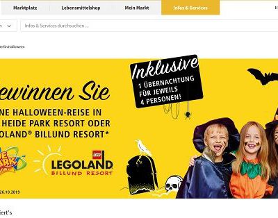 real Halloween Gewinnspiel Legoland oder Heidepark Aufenthalt gewinnen