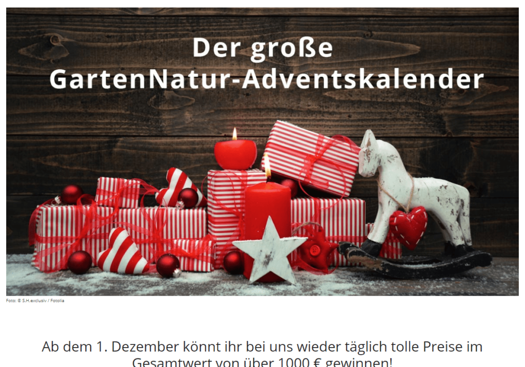 Der große GartenNatur Adventskalender - GartenNatur