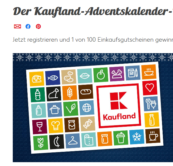 Kaufland Adventskalender 2019: Iphones, Reisen und Gutscheine gewinnen!