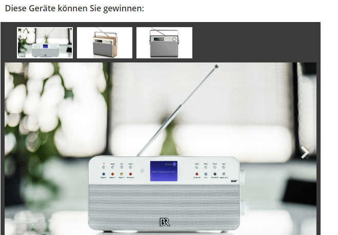 1 von 3 schönen Radios mit Bayrischem Rundfunk gewinnen!