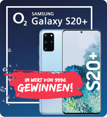 Samsung Galaxy S20+ zu gewinnen: brandneues Samsung Galaxy S20+im Wert von 999 Euro