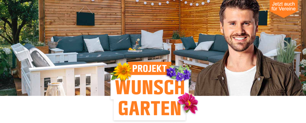 OBI Gewinnspiel WunschgartenProjekt im Wert von 20.000 Euro zu