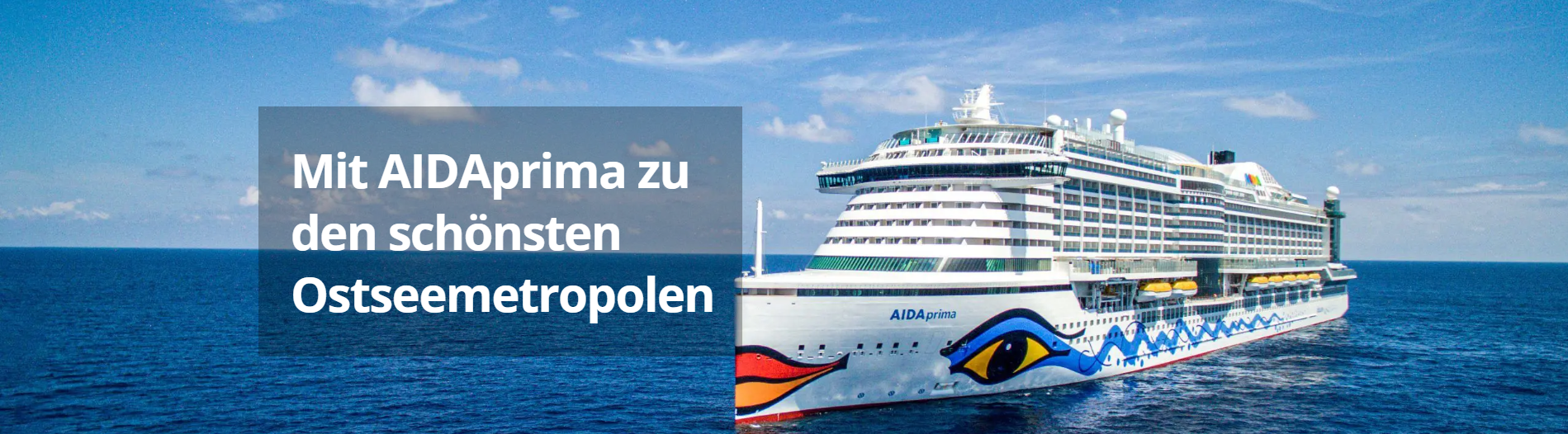 Crucero Gewinnspiel: eine Ostsee-Kreuzfahrt für 2 Personen zu gewinnen
