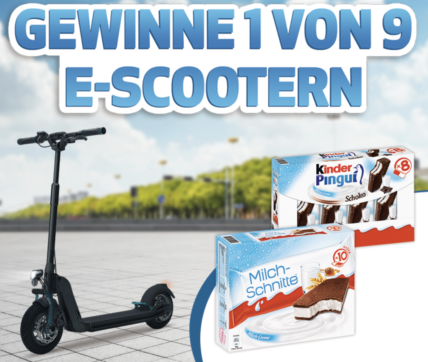 Ferrero Gewinnspiel: neun E-Scooter zu gewinnen