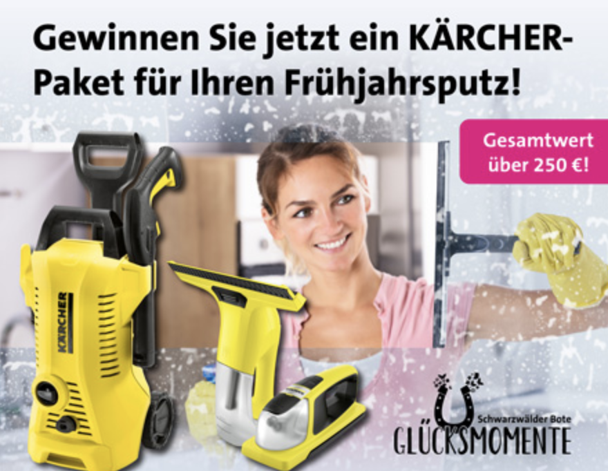 Schwarzwälder Bote Gewinnspiel: KÄRCHER Reinigungspaket zu gewinnen