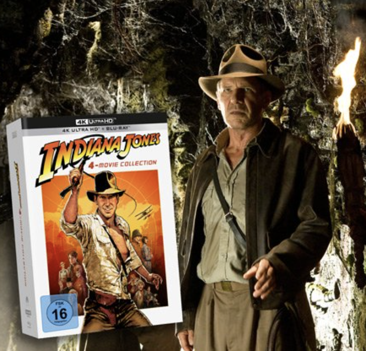 AJOURE MEN Gewinnspiel: „Indiana Jones 4K Ultra HD-Collection“ zu gewinnen