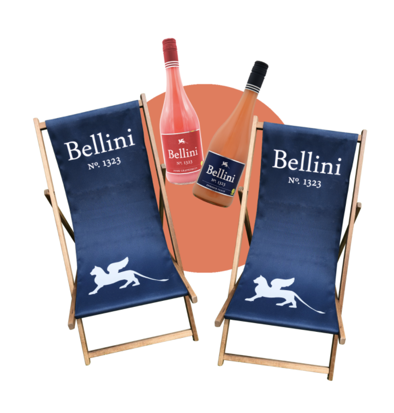 REWE Gewinnspiel: Bellini Frucht-Cocktail-Pakete und Liegestühle zu gewinnen