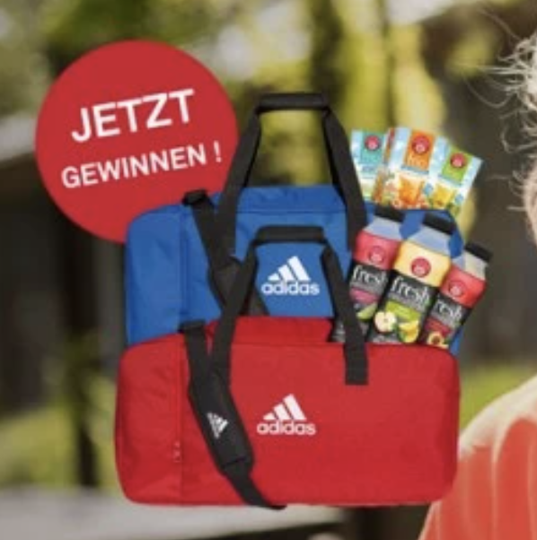 Teekanne Gewinnspiel: Adidas Sporttasche mit TEEKANNE frio oder fresh zu gewinnen
