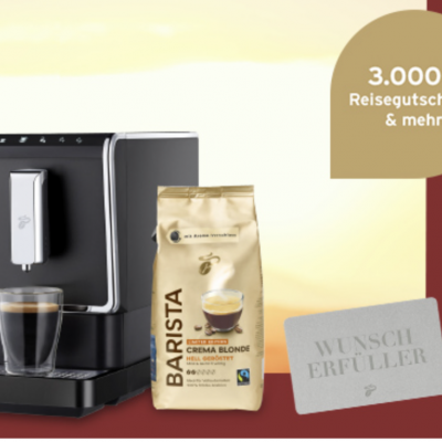 Tchibo Gewinnspiel: Kaffeevollautomaten und Gutscheine zu gewinnen