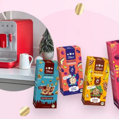 dm Gewinnspiel: Kaffeevollautomat von SMEG, Geschirr Set oder 3Bears Porridge gewinnen