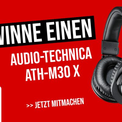 Gewinne einen Audio-Tech­nica ATH-M30 X Kopfhörer im Wert von 79 €