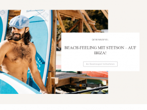 Stetson Gewinnspiel: Ibiza-Urlaub für 2 Personen für 7 Nächte, Halbpension, inkl. Flug