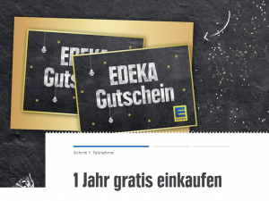 EDEKA Gewinnspiel: 1 Jahr gratis einkaufen im Wert von 5.000 Euro